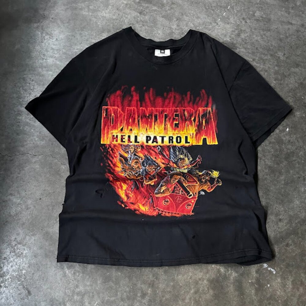 vintage 1997 pantera "hell patrol" band tee shirt